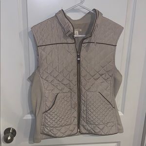 Franchescas tan fashion puffer vest